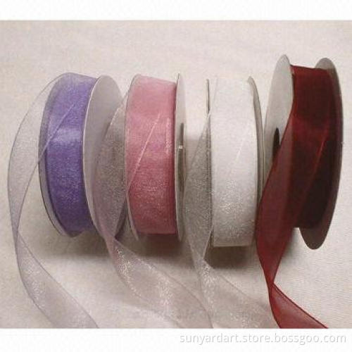 Organza ribbon spool, various colors are available